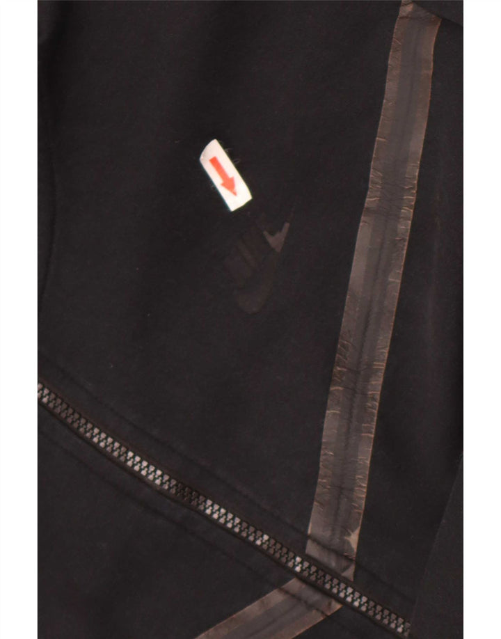 Nike Pull à capuche zippé pour homme Grand coton noir