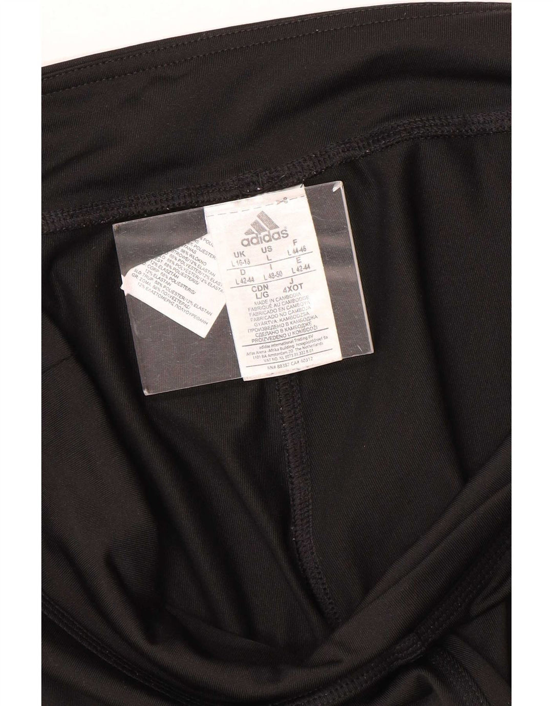Adidas Climalite Capri Leggings UK 16/18 Large Noir Polyester