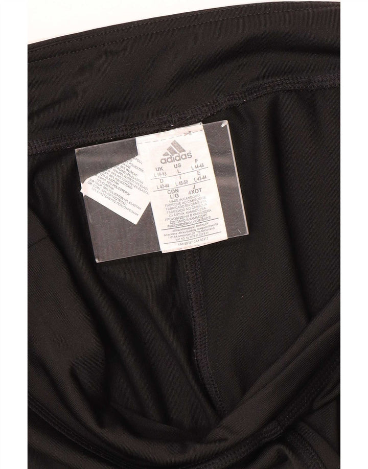 Adidas Climalite Capri Leggings UK 16/18 Large Noir Polyester