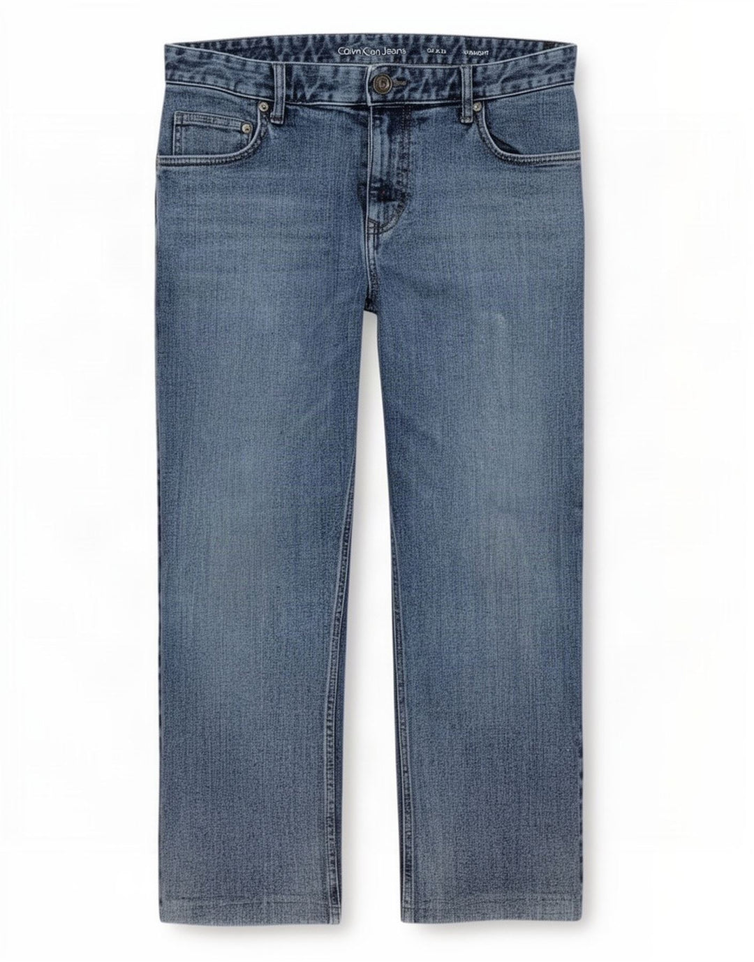 Calvin Klein Jean droit homme W34 L26 bleu coton