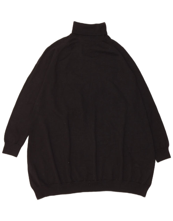 Cos Robe pull à manches longues et col roulé pour femme UK 44 Noir moyen