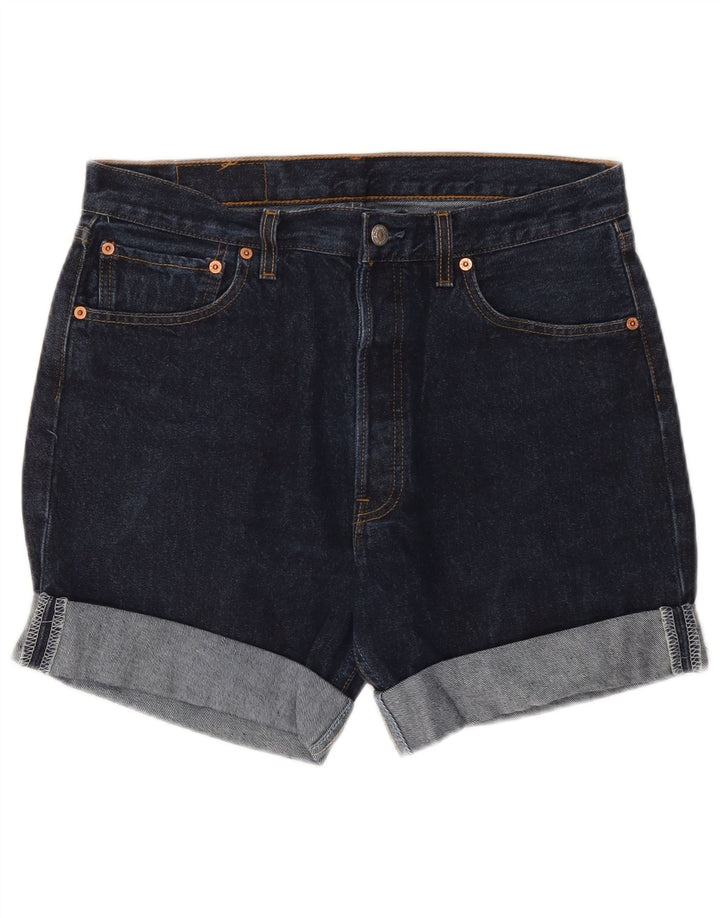 Levi's Short en Jean 501 W34 Large Homme Bleu Marine