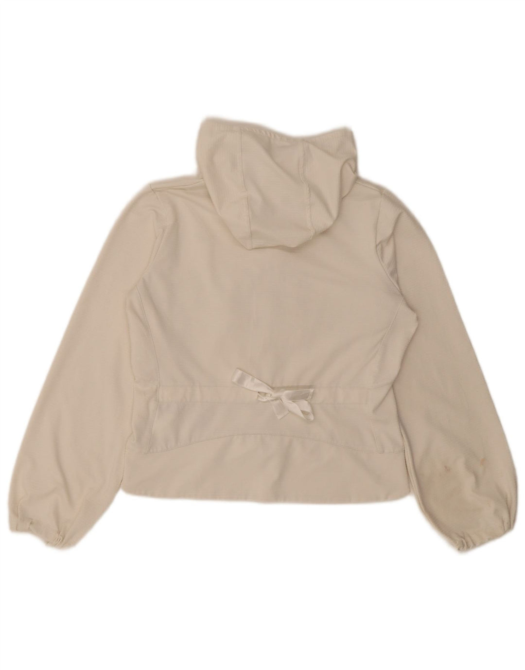 Nike Veste de survêtement courte à capuche pour femme UK 10/12 Blanc moyen