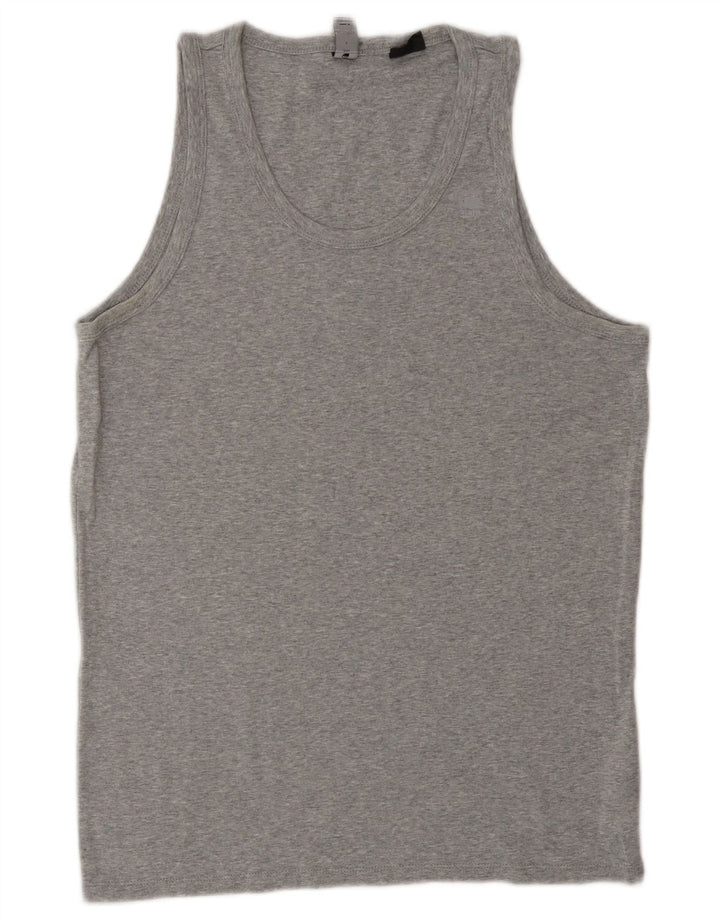 G-STAR Débardeur Homme Large Gris Coton
