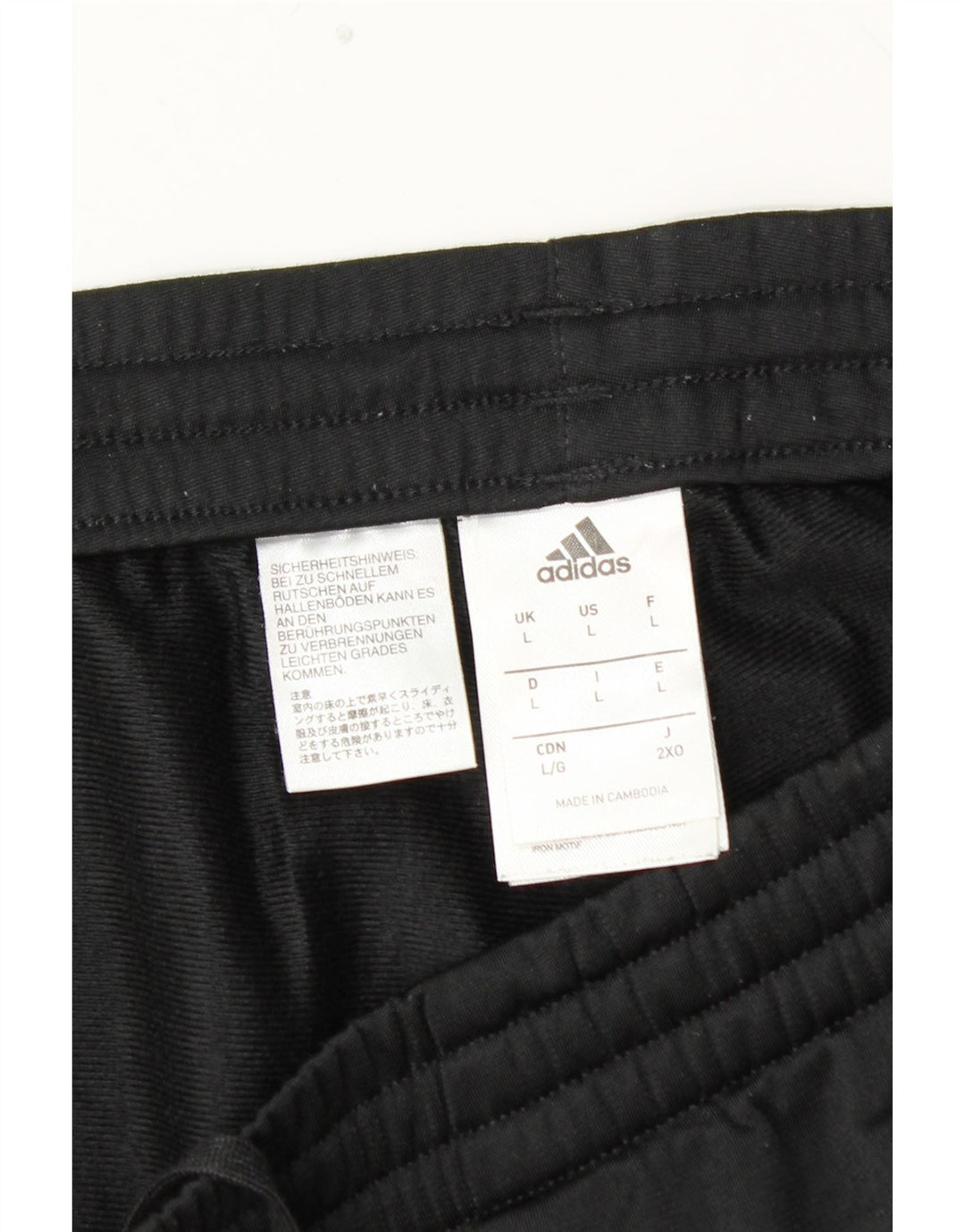 ADIDAS Pantalon de survêtement pour hommes Joggers Large Noir Polyester
