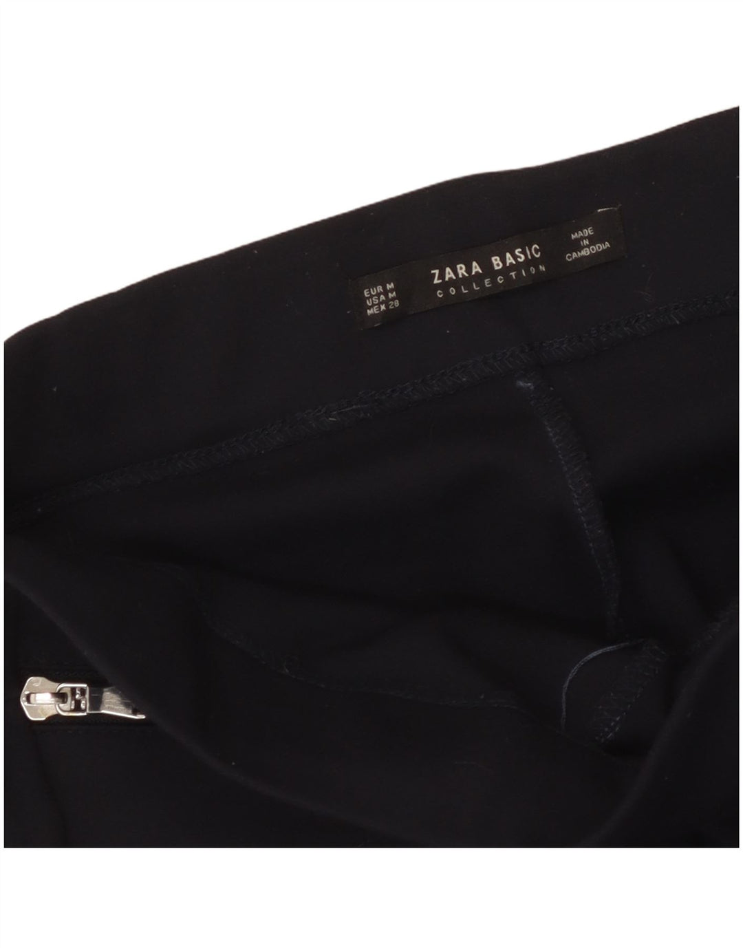 Pantalon court Zara Femme Medium W28 L25 Noir