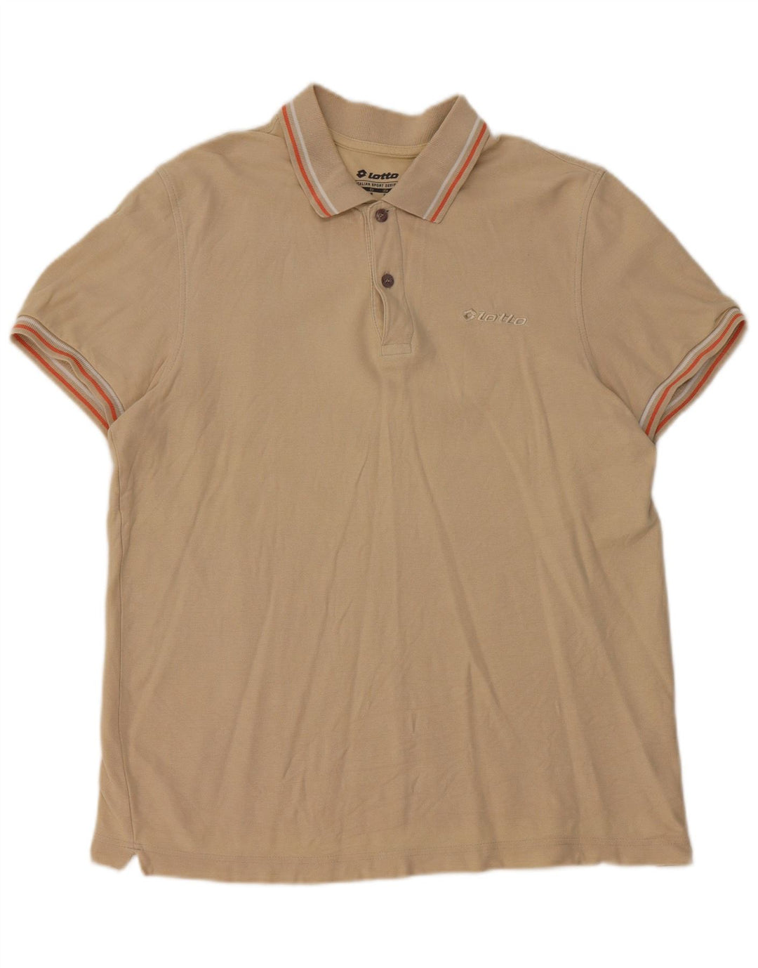 Lotto Polo Homme Beige Moyen