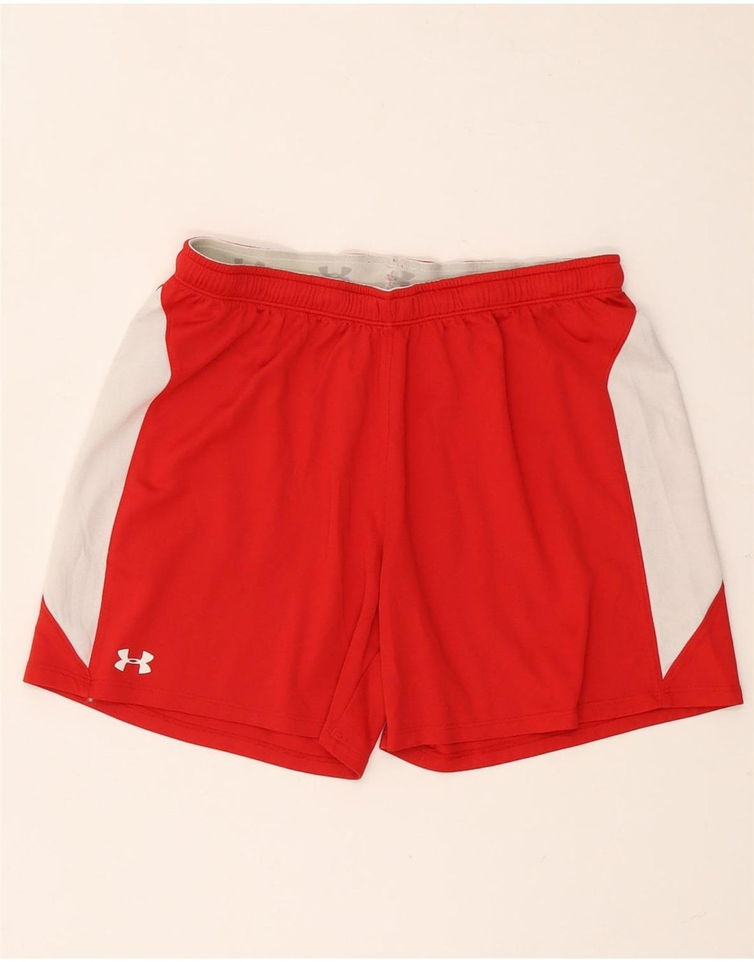 Under Armour Short de Sport Homme Rouge Moyen Colourblock Polyester