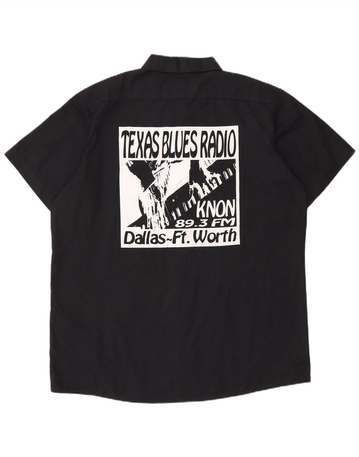 Dickies Chemise graphique à manches courtes pour homme Large Noir Polyester