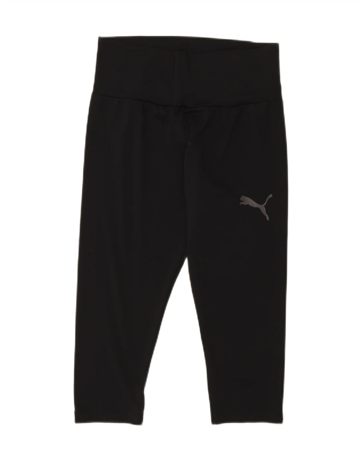Puma Legging Capri Femme UK 42 Noir Moyen Polyester