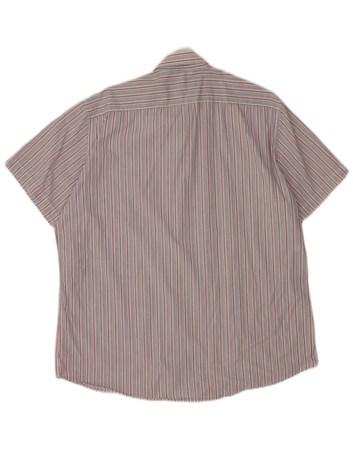 CARRERA Chemise à manches courtes pour homme Coupe régulière 2XL Bleu rayé