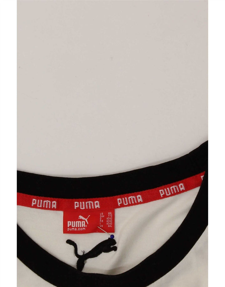 Puma T-shirt graphique pour homme 2XL Blanc