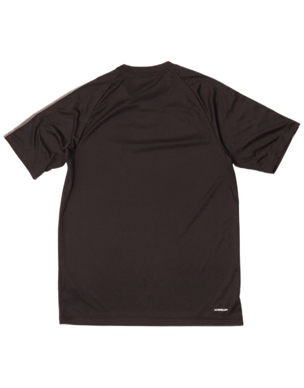 Adidas Hommes Aeroready Regular Fit T-Shirt Top Noir Moyen Polyester