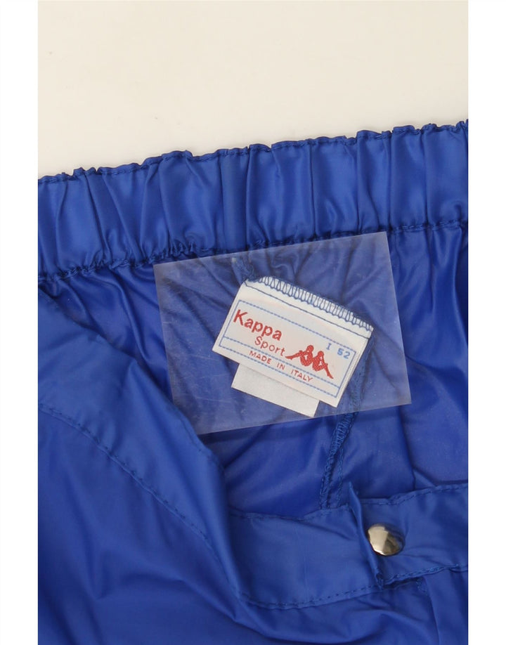 KAPPA Pantalon imperméable graphique IT 52 Large Bleu Colourblock Homme