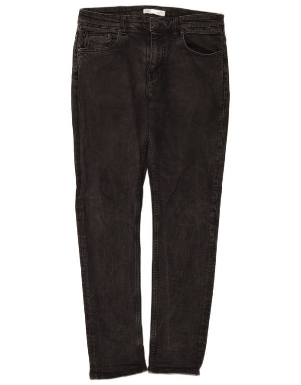 Zara Jean Slim Homme EU 42 Large W32 L31 Coton Noir