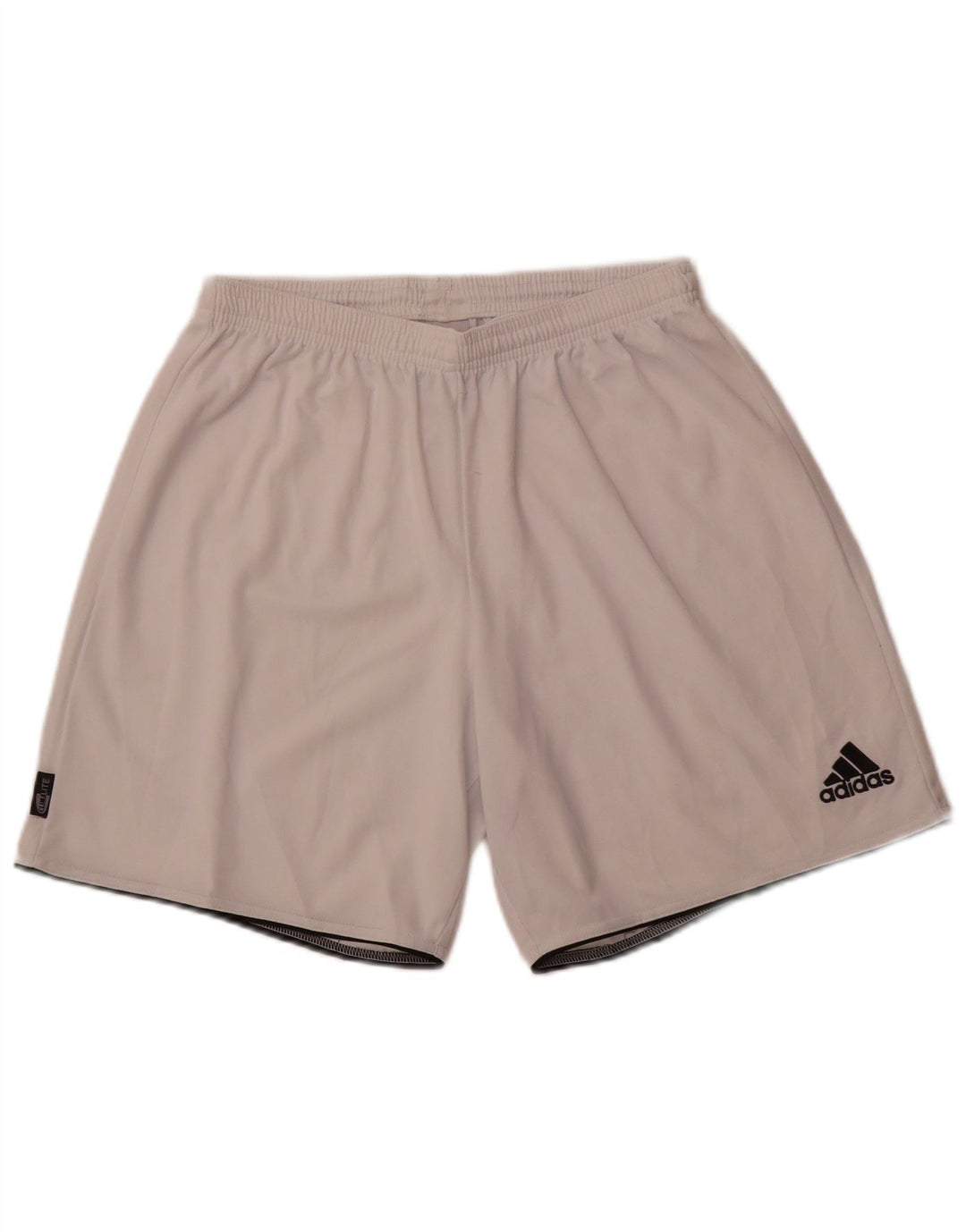 ADIDAS Short de sport Climalite pour hommes, grand, blanc, polyester