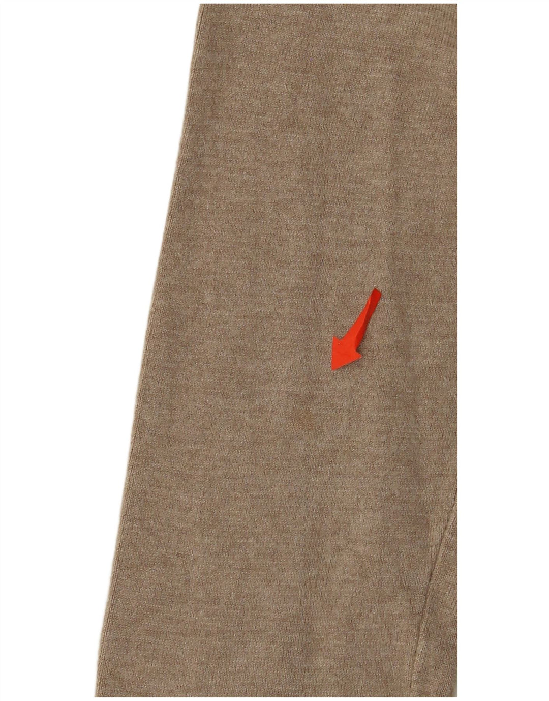 Zara Pull col V pour femme UK 12 Rayonne beige moyen