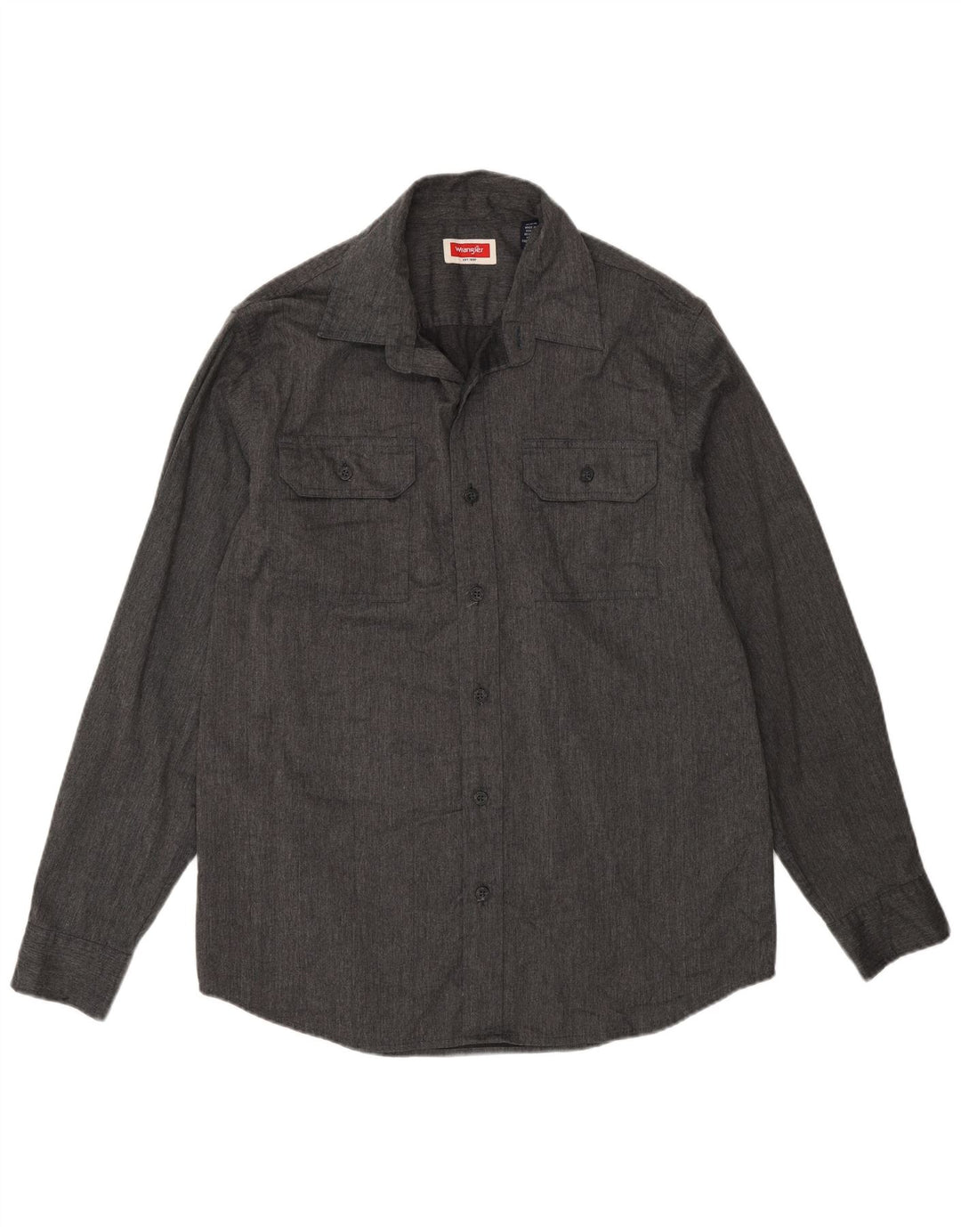 Wrangler Chemise Homme Gris Moyen Coton