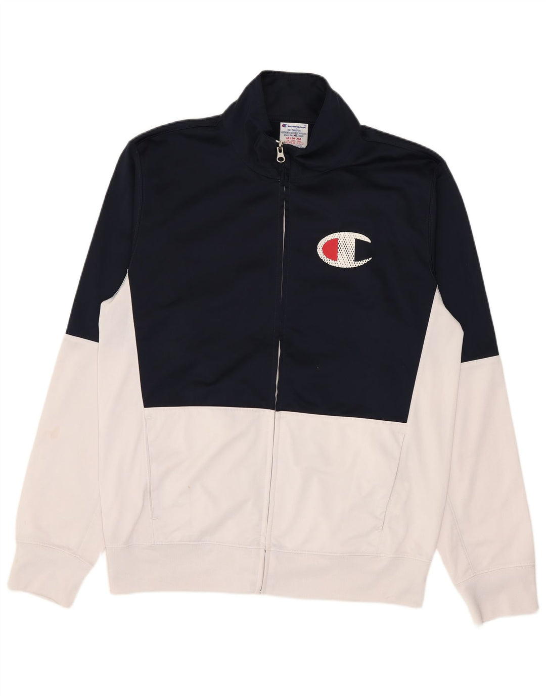 Champion Veste de Survêtement Graphique Homme Bleu Marine Moyen Colourblock