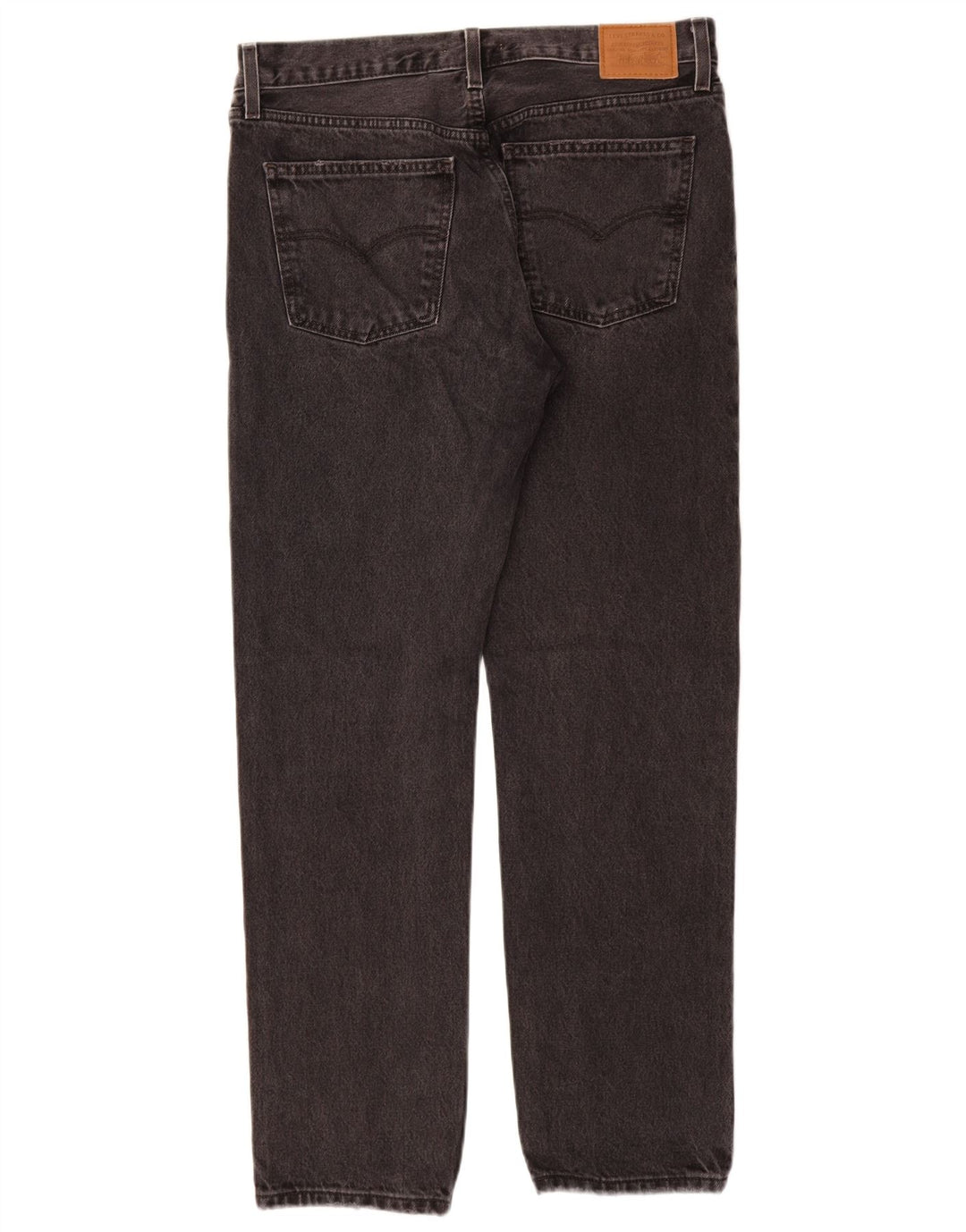 LEVI'S Jean droit taille moyenne W30 L31 femme gris coton