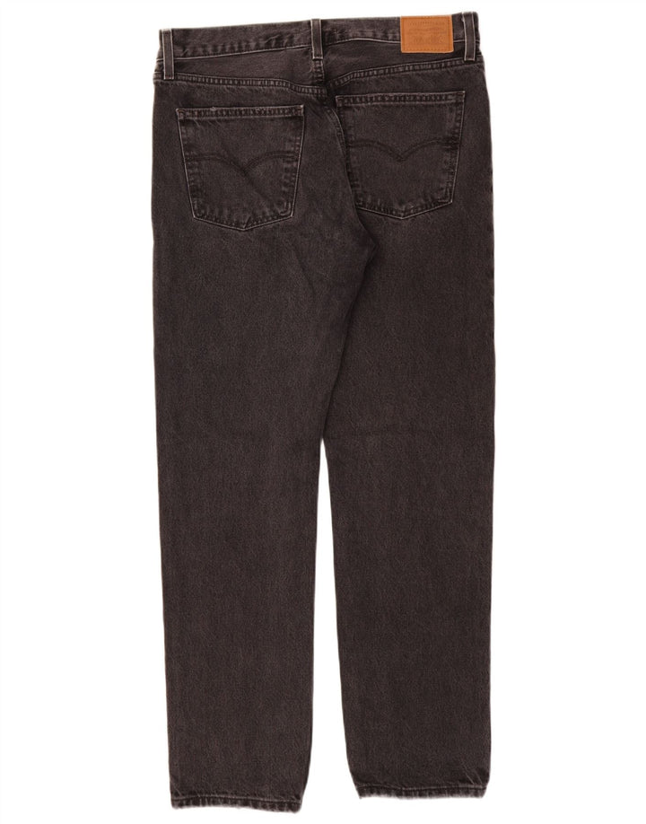 LEVI'S Jean droit taille moyenne W30 L31 femme gris coton