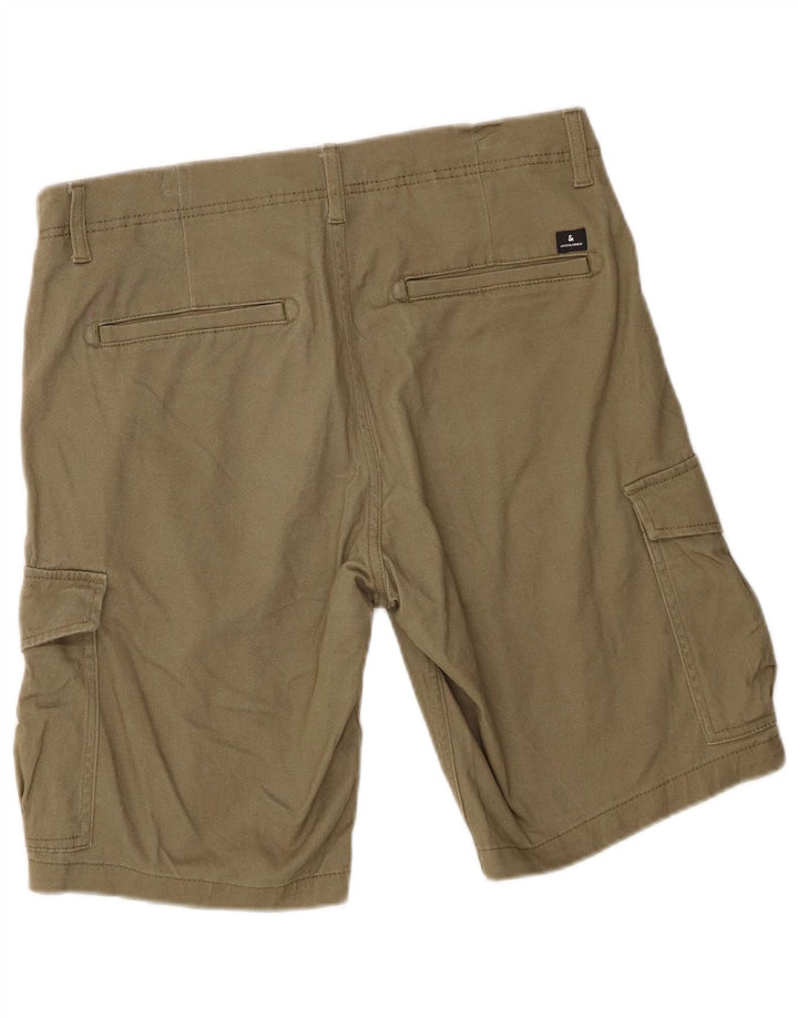 Jack & Jones Short Cargo Regular Fit Homme Moyen W32 Kaki Coton