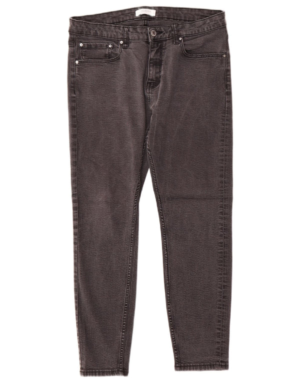 Zara Jean Slim Femme EU 42 Large W32 L26 Gris
