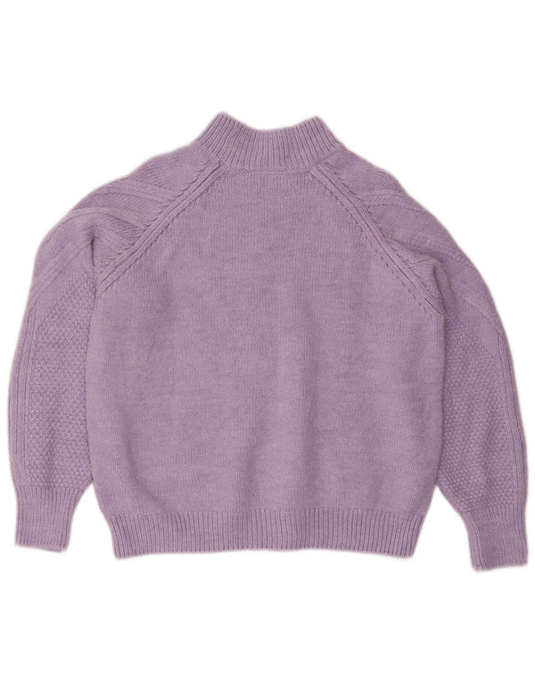 Marks & Spencer Pull col roulé pour femme UK 14 Violet moyen