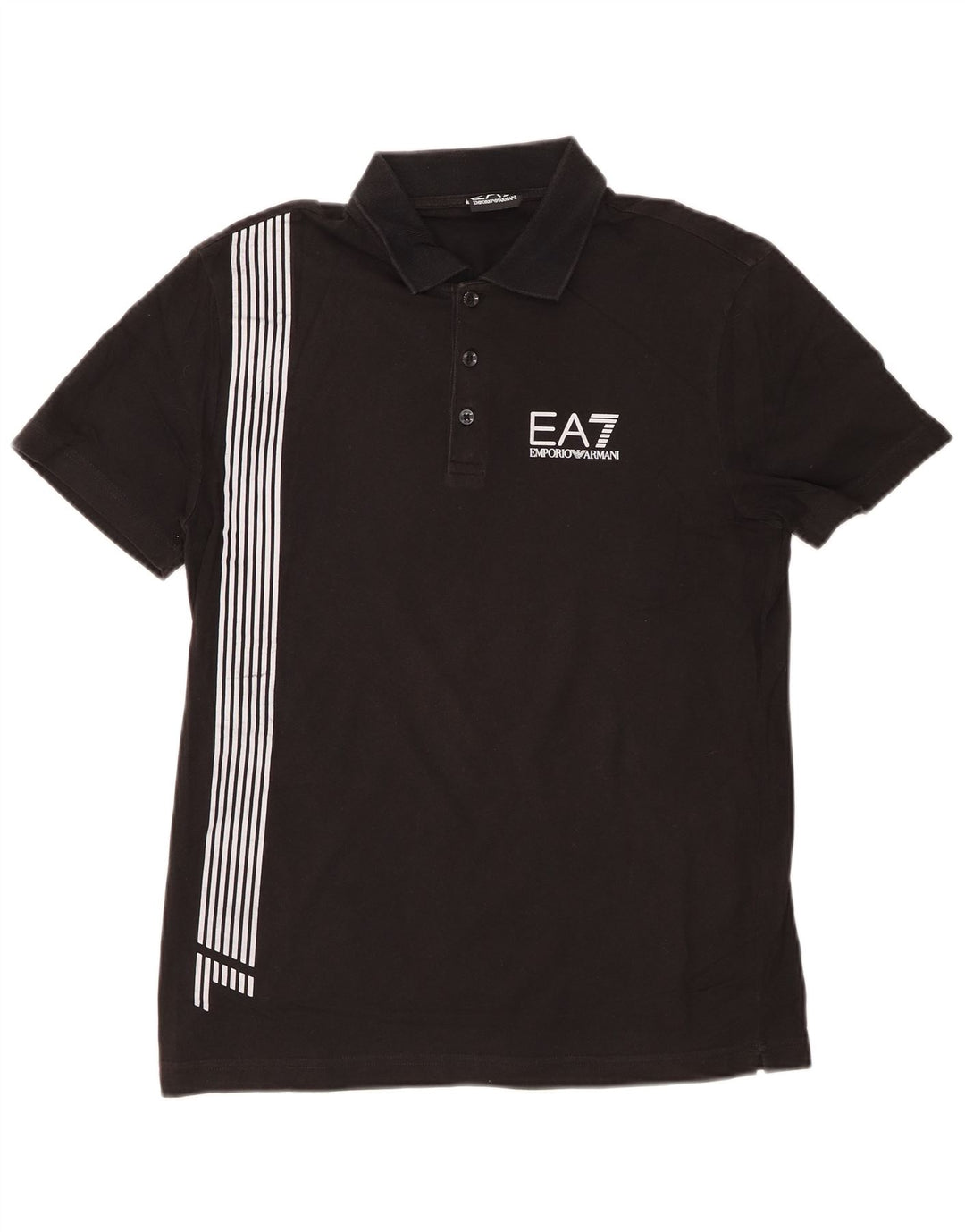 EMPORIO ARMANI Polo Graphique Homme Petit Noir Rayé