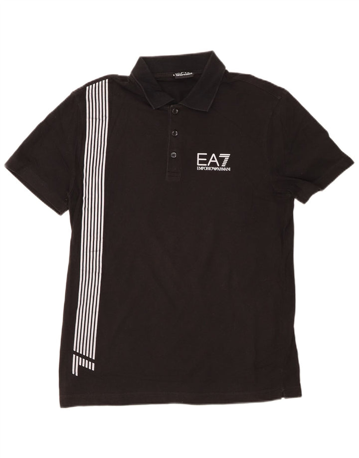 EMPORIO ARMANI Polo Graphique Homme Petit Noir Rayé