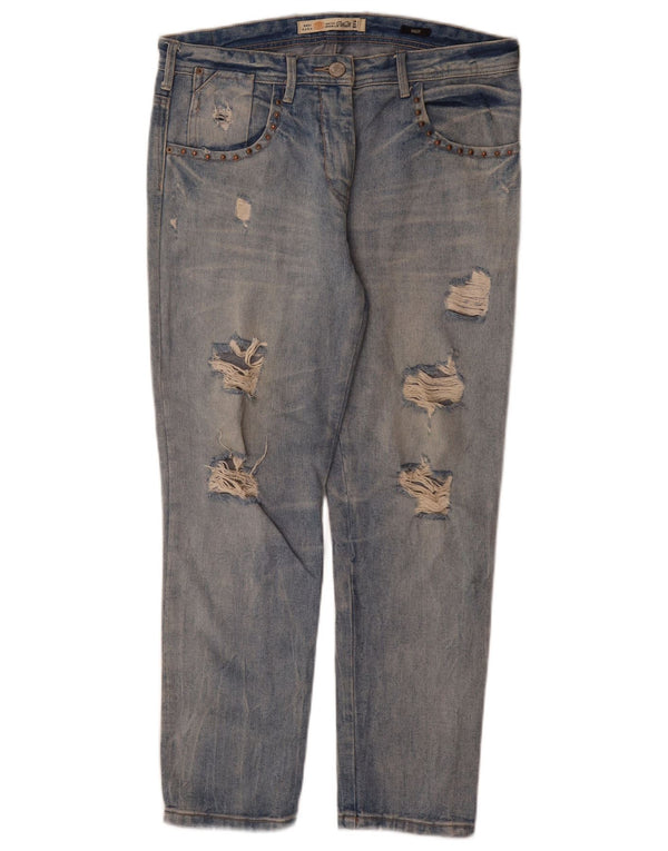 Zara Femme Trafaluc Jean Slim Taille Haute EU 38 Small W28 L29 Bleu