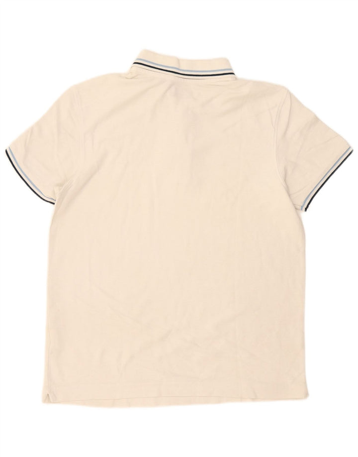 Lotto Polo Homme Petit Blanc Rayé Coton