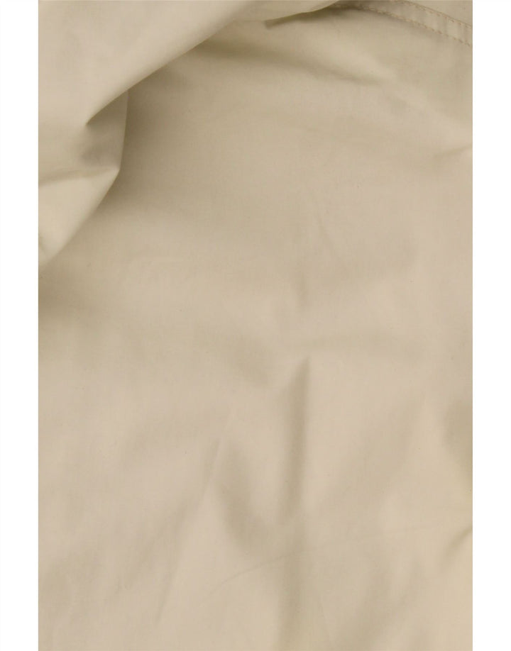veste utilitaire à capuche surdimensionnée vintage pour femmes UK 20 2XL Off White