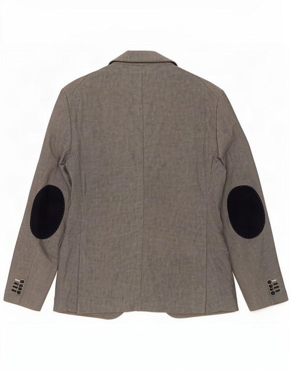 Zara Veste Blazer 2 Boutons Homme EU 52 Large Gris