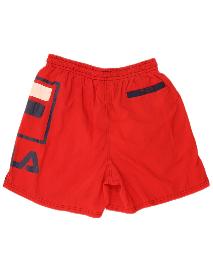 Fila Short Graphic Sport Homme Rouge Moyen Nylon