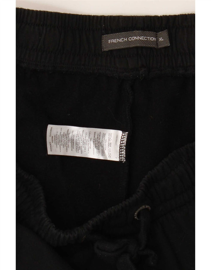 French Connection Short de Sport Homme XL Noir Coton