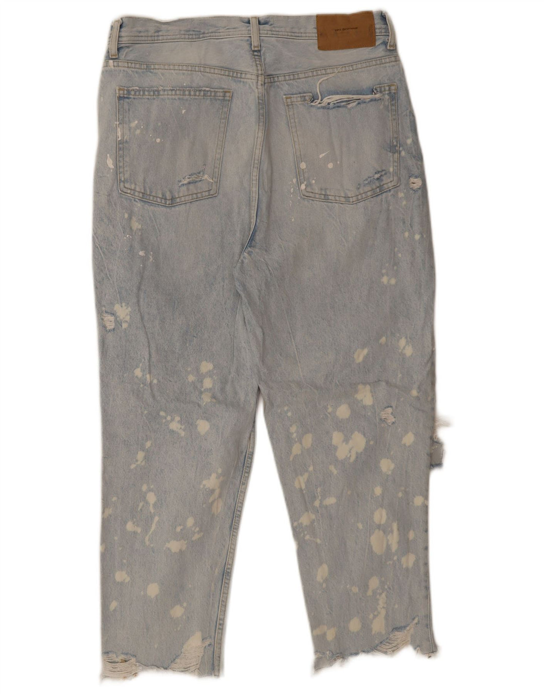Zara Jean fuselé en détresse pour homme EU 42 Large W32 L26 Bleu