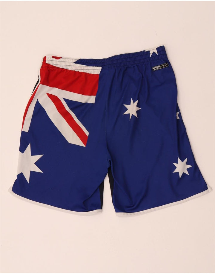 Errea Short de Sport Graphique Homme Bleu Marine Moyen Polyester Colorblock