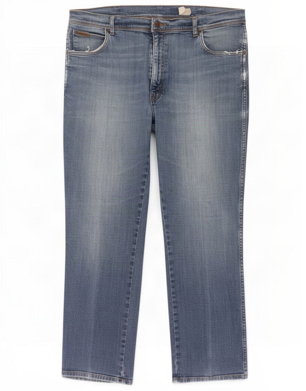 Wrangler Jean Droit Texas Stretch Homme W40 L30 Bleu Coton