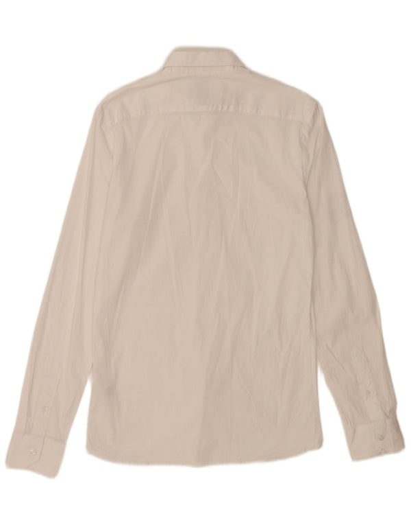 Zara Womens Shirt UK 10 Small White Cotton
