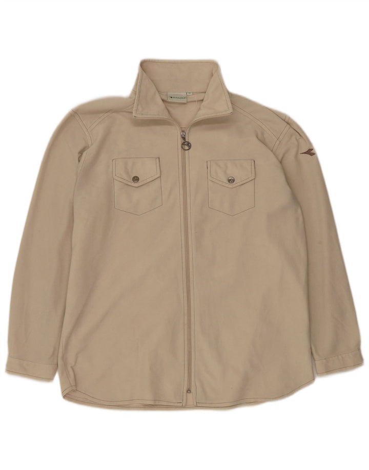 DIADORA Veste de Survêtement Homme Beige Moyen Polyester