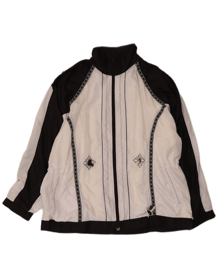 Trooper Veste coupe-vent pour femme UK 20 2XL Blanc Colourblock