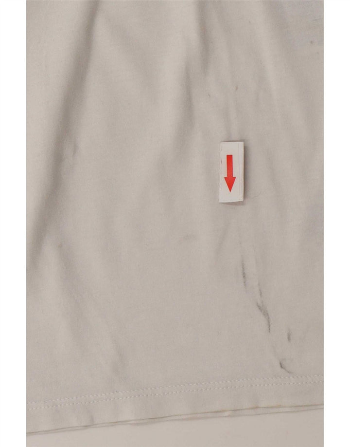 Levi's T-Shirt Graphique Femme UK 14 Coton Blanc Moyen