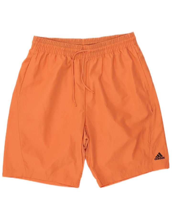 Adidas Short de sport pour homme XL Orange Polyester
