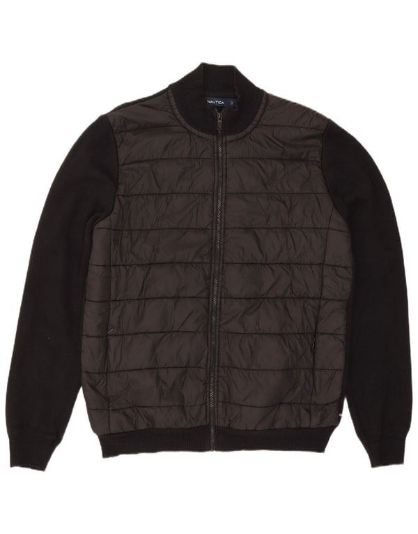 Nautica Pull Cardigan Homme Grand Coton Noir