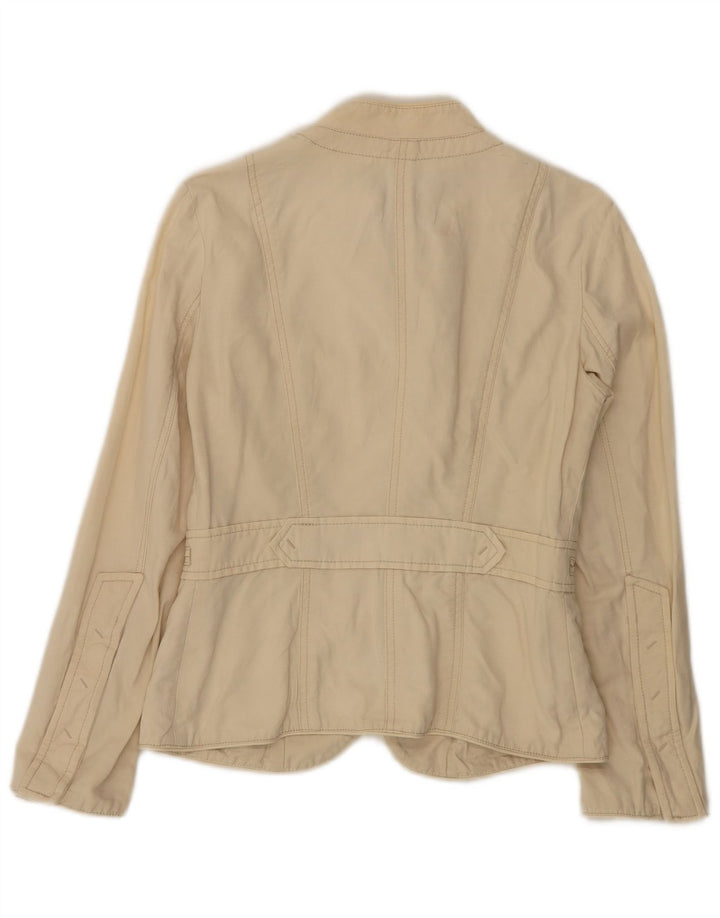 Zara Veste utilitaire pour femme UK 12 Coton beige moyen