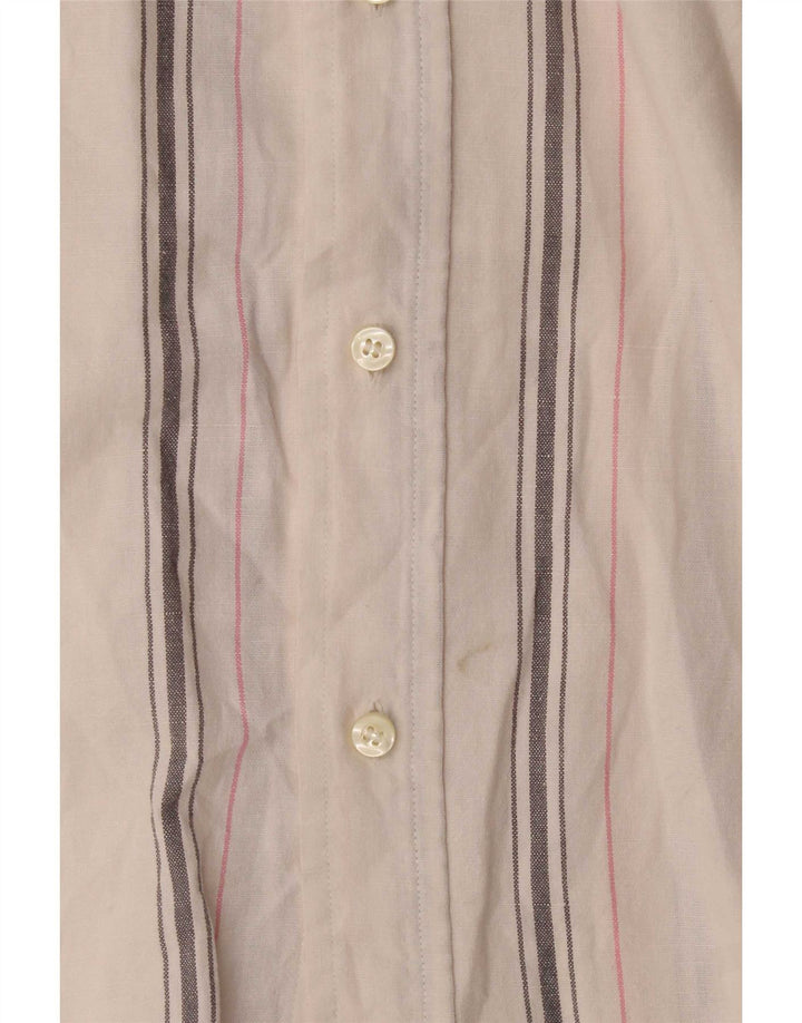 Murphy & Nye Chemise à manches courtes pour homme XL Blanc rayé