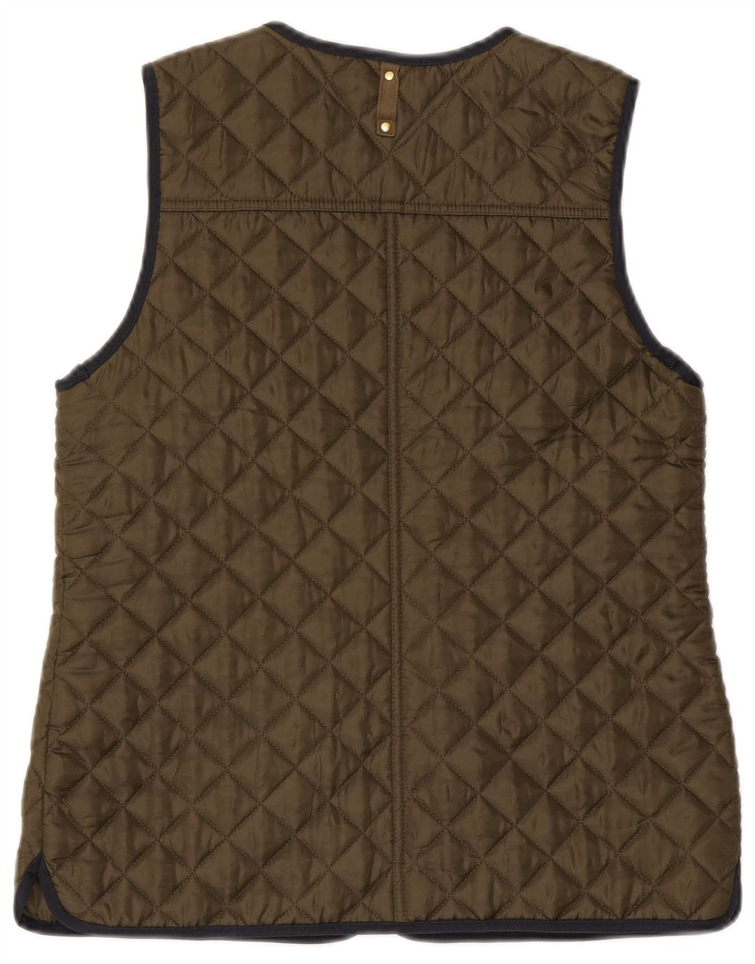 Tommy Hilfiger Gilet matelassé pour femme UK 12 Medium Kaki Polyester