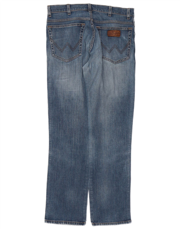 WRANGLER Jean Droit Texas Stretch Homme W33 L30 Bleu Coton