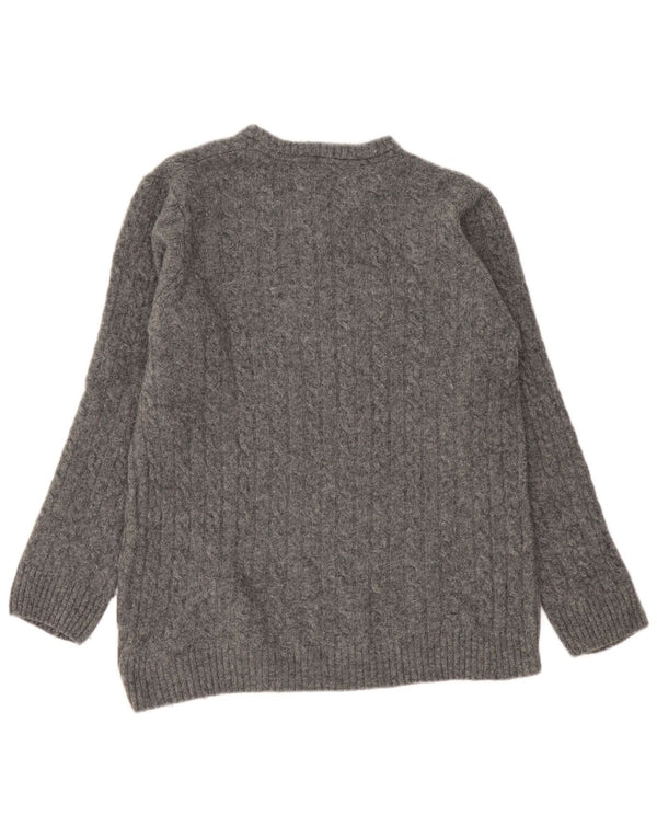 Crew Clothing Pull à col rond pour femme UK 18 XL Gris laine d'agneau